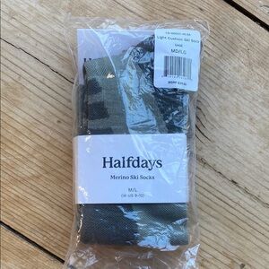 Halfdays Merino Ski Socks - Green